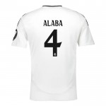Günstige Fußballtrikots Real Madrid Alaba 4 Kinder Heimtrikot 2024-25 Kurzarm